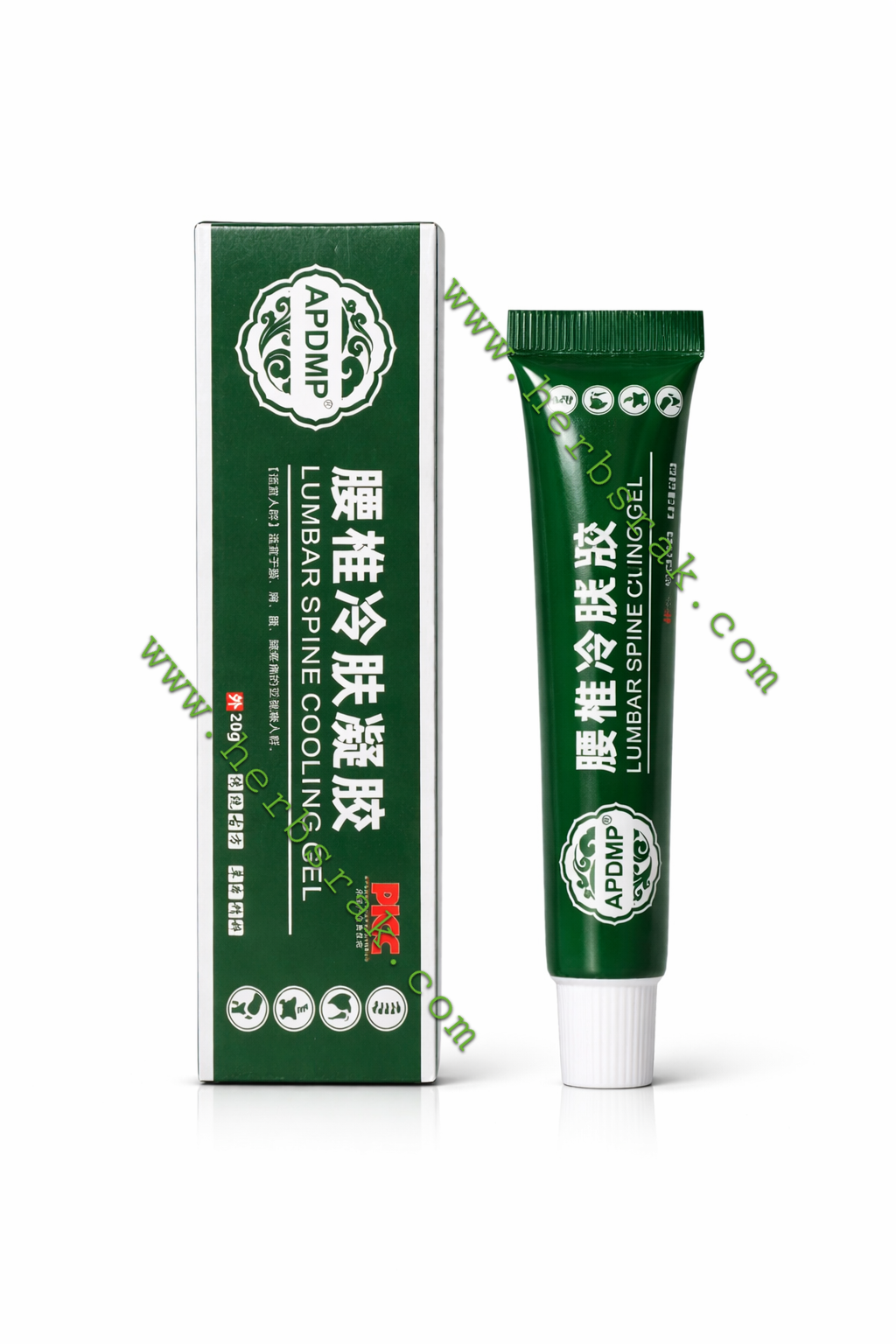 APDMP Lumbar Spine Cooling Gel - 20g Soothing relief for Lower Back Pain, Stiffness, and Inflammation in the Lumbar, Shoulders, and Joints كريم حنظل الأخضر- جل تبريد العمود الفقري القطني | راحة مهدئة لآلام أسفل الظهر، الركبة، والالتهابات في المنطقة القطن