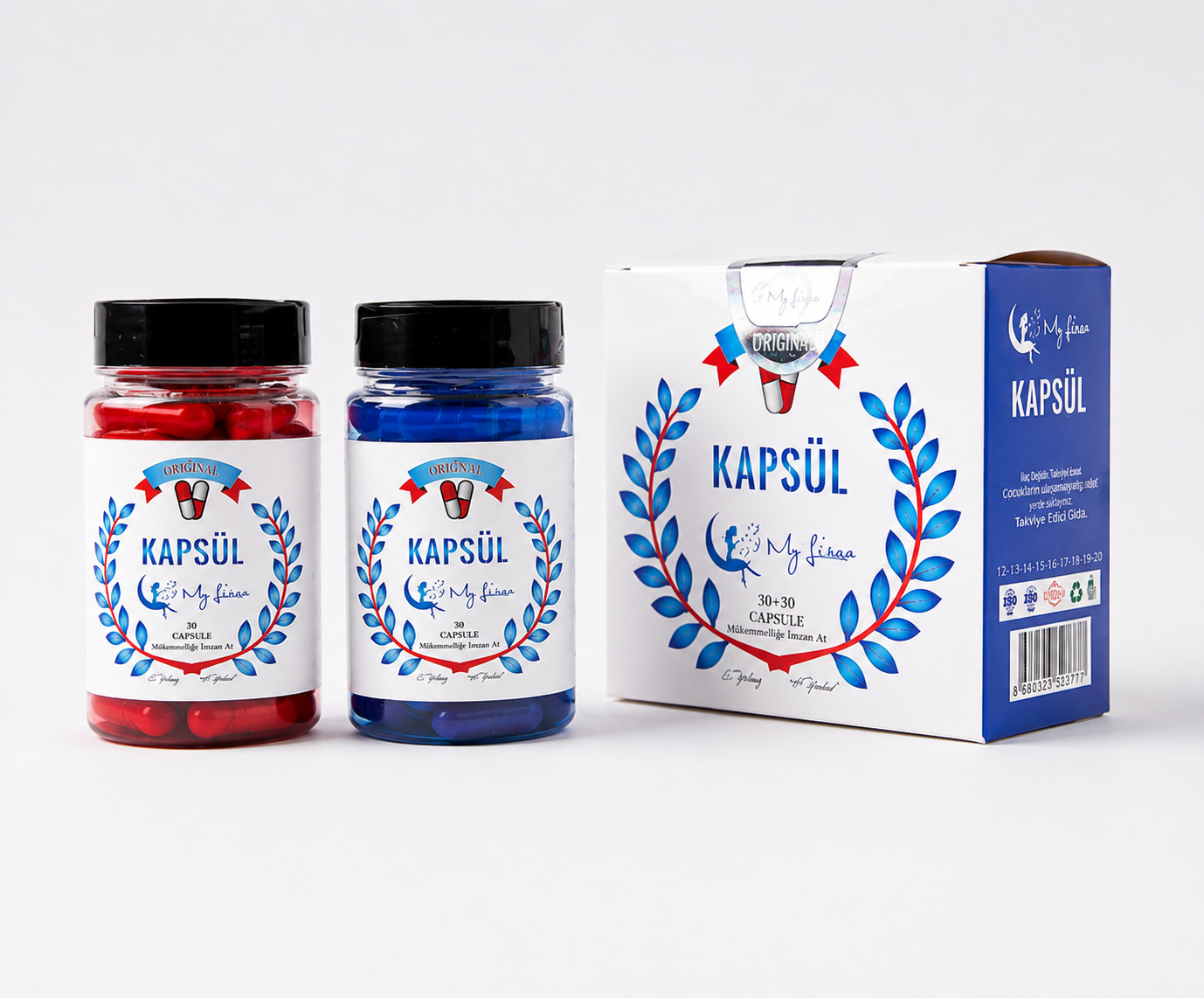 My Lisaa Mixed Herbal Weight Loss Capsules (30+30 Pcs) | Original Formula كبسولات ماي ليزا العشبية للتنحيف وإنقاص الوزن (30+30 كبسولة) | المطور والأصلي