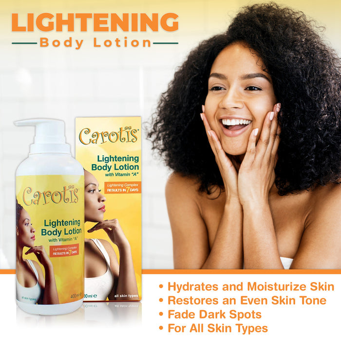 Carotis Lightening Body Lotion with Vitamin A - 400ml | لوشن مبيض للجسم