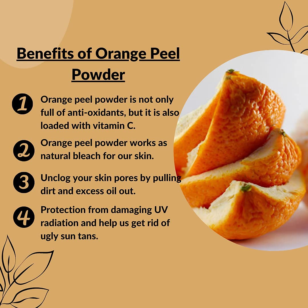 Orange Peel Powder | 4 Ounces قشر برتقال مطحون