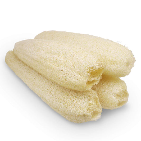 Egyptian Loofah (4 Pieces) Luffa Scrubber Sponge 100% Natural Organic - SPA Beauty Bath Remove Dead Skin Body Luxurious Premium for exfoliating Your Skin | ليف مصري