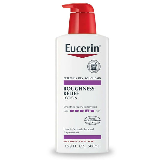 لوشن يوسرين طبي مرطب الجسم Eucerin Roughness Relief Lotion - Full Body Lotion for Extremely Dry, Rough Skin