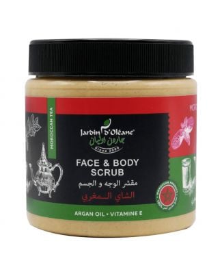 Moroccon Tea Face And Body Scrub Jardin d'Oleane | مقشر الوجه و الجسم بشاي مغربي