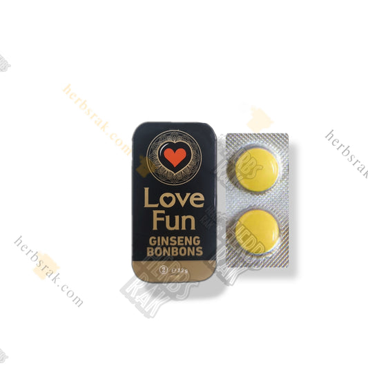Love Fun Ginseng Bonbons Tablets مصاص حبوب الجنسينج
