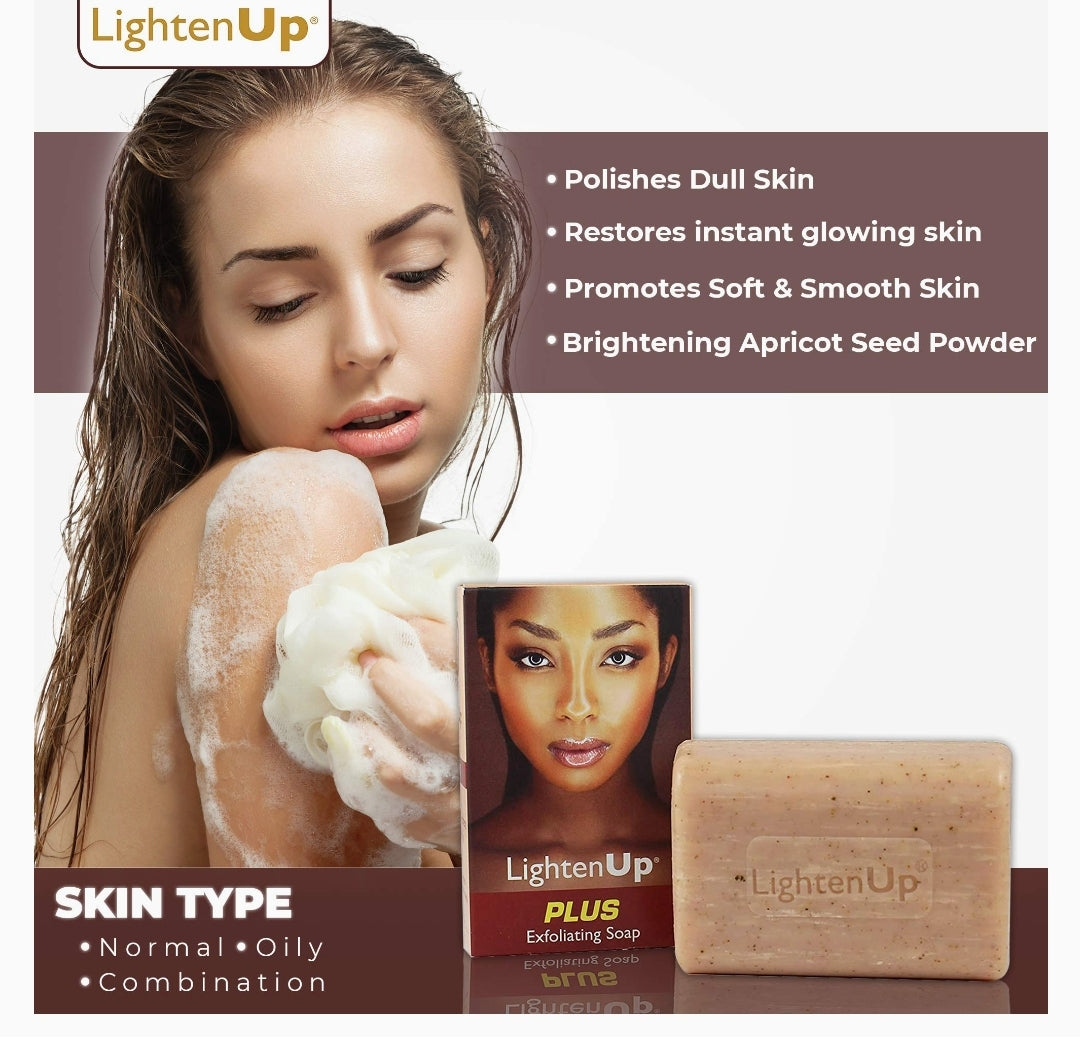 OMIC LightenUp, Exfoliating Soap for Dark Skin - Suitable for All Skin Types 200g | صابون مقشر للبشرة الداكنة