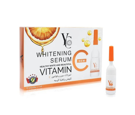 YC Vitamin C Whitening Serum 10 Ampoules أمبولات فيتامين سي لتفتيح البشرة