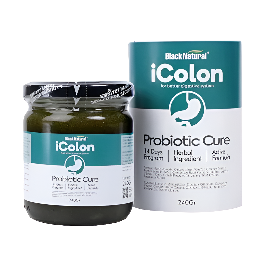 iColon Probiotic Cure For Easing Colon and Healthy Slimming- 240g معجون أى قولون علاج طبيعي فعّال للقولون فيه مليار بكتيريا نافعة و طريقة صحية لخسارة الوزن