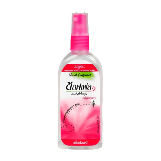 Soffell Mosquito Repellent Liquid Spray Floral Scent - 80ml بخاخ طارد البعوض برائحة الزهور