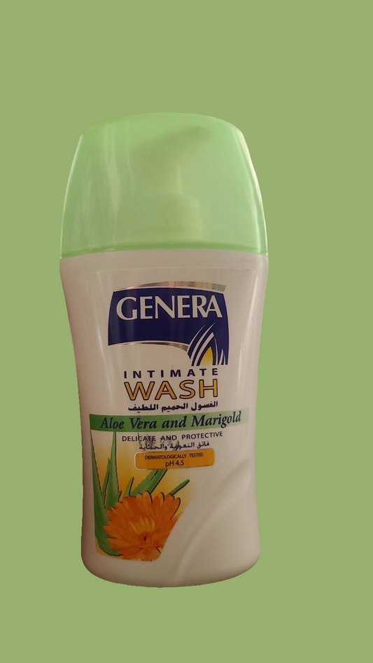 Genera Intimate Wash Aloe Vera And Marigold (Calendula) Fragrance - 300ml غسول مرطب للمنطقة الحساسة برائحة الصبار و القطيفة