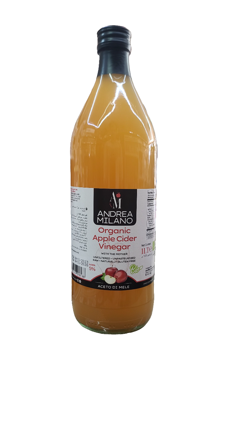 Organic Apple Cider Vinegar 1 Litre خل التفاح العضوي