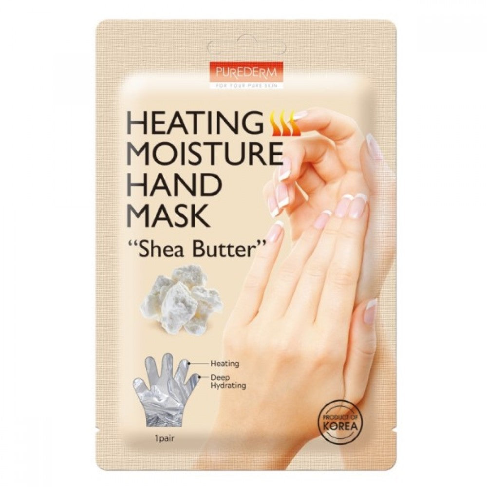 PUREDERM Heating Moisture Hand Mask - Shea Butter 10pairs | قناع لليدين بزبدة الشياة