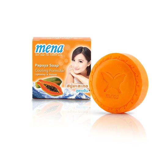 Mena Papaya Soap Cooling Formular - 150g صابون البابايا مع تركيبة التبريد
