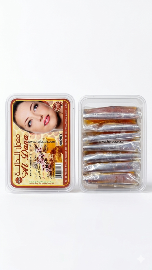 Al Dana Honey Hair Removal Wax - 7 Sachets الدنة حلاوة شعر بالعسل