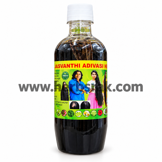 Jasvanthi Adivasi Herbal Hair Oil - 500ml زيت جاسفانثي أديفاسي العشبي للشعر