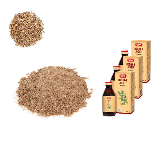 Pack For Liver Health (Milk Thistle Seeds and Akseer-e-Jiger Syrup 3 Bottles) المجموعة لصحة الكبد (بذور حليب شوك و شراب اکسیر جگر ٣ حبة)
