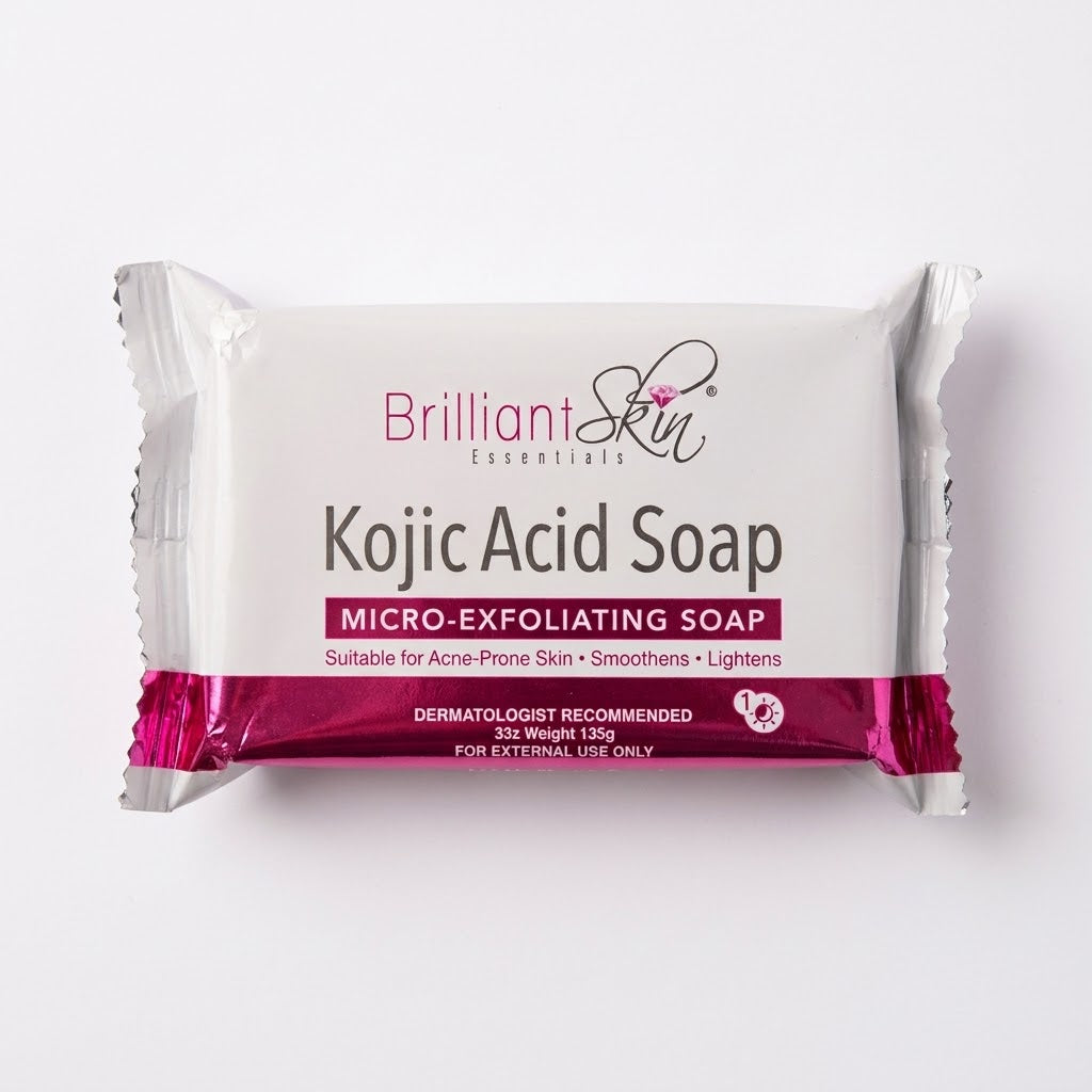 Brilliant Skin Essentials Kojic Acid Soap - 135g صابون حمض الكوجيك من بريليانت سكين إسينشالز