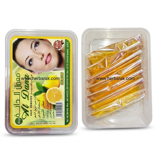 Al Dana Lemon Hair Removal Wax - 7 Sachets الدنة حلاوة شعر بالليمون