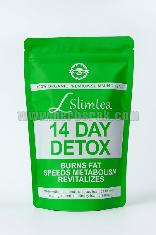 L Slim Tea 14 Days Detox شاي إل سليم تي للتنحيف - برنامج ديتوكس لمدة 14 يوم لتنشيط الجسم وحرق الدهون