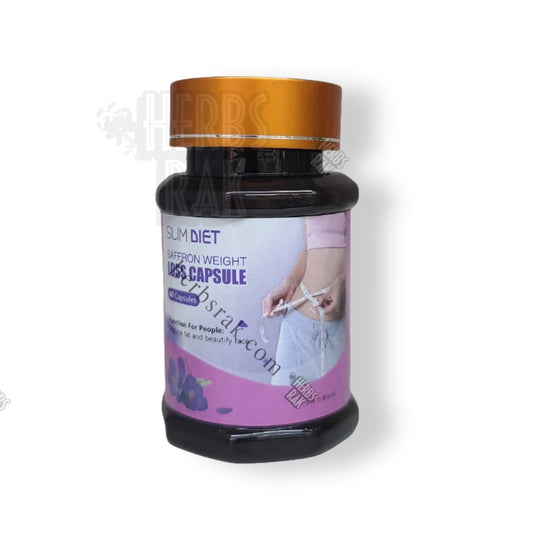 Saffron Slimming Capsules - 60 Capsules كبسولات زعفران لتخسيس و حرق الدهون