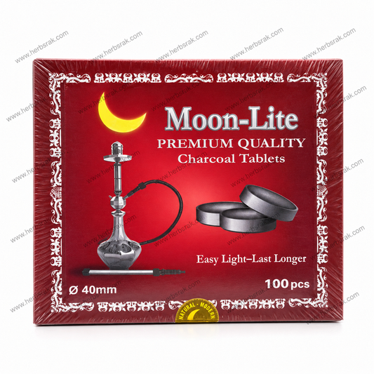 Moon-Lite Premium Charcoal Tablets – 100 pcs 40mm | Easy to Light • Long-Lasting  Bakhoor فحم مون لايت الممتاز البخور – 100 حبة | 40 ملم سهل الاشتعال • يدوم لفترة أطول